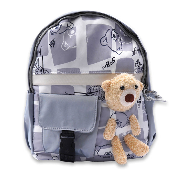 SUNSHINE KIDS SCHOOL BAG BEAR GREY