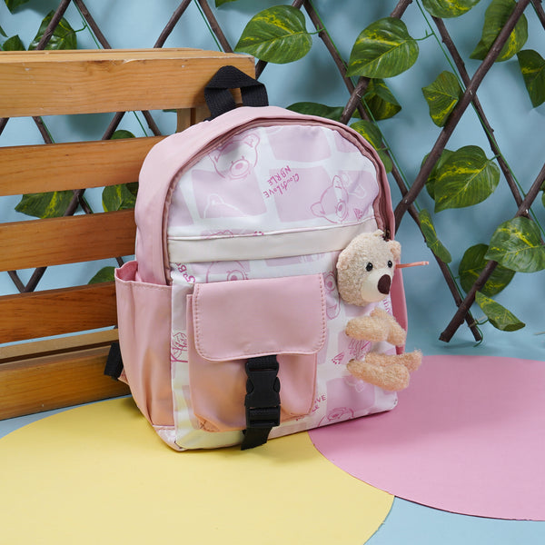 Kids School Bag Bear Peach - Sunshine