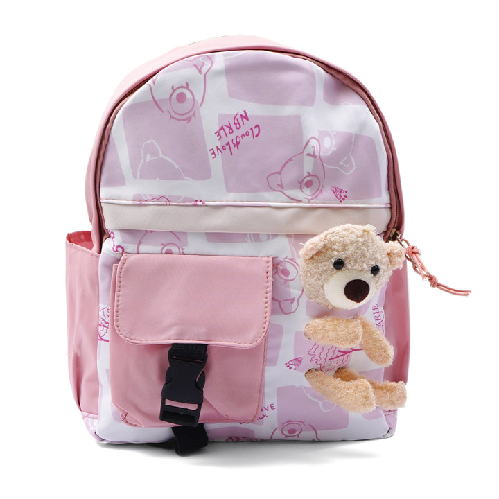 SUNSHINE KIDS SCHOOL BAG BEAR PEACH