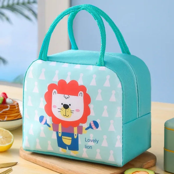 SUNSHINE INSULATED LUNCH BAG LOVELY LION SEA GREEN