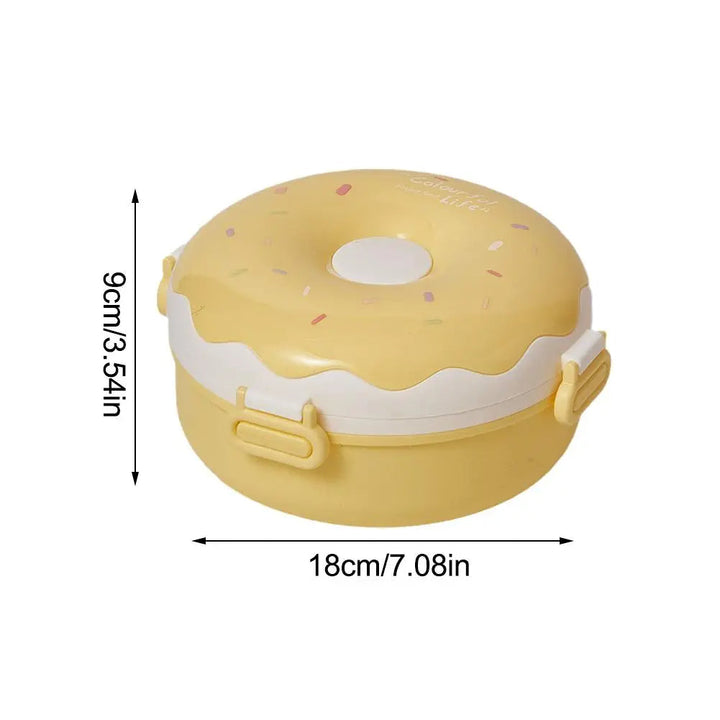 SUNSHINE KIDS LUNCH BOX PLASTIC DONUT PURPLE