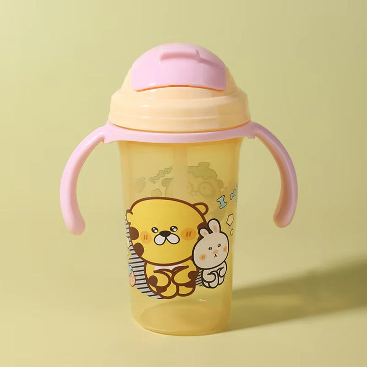 SUNSHINE BABY WATER BOTTLE RABBIT & BEAR YELLOW