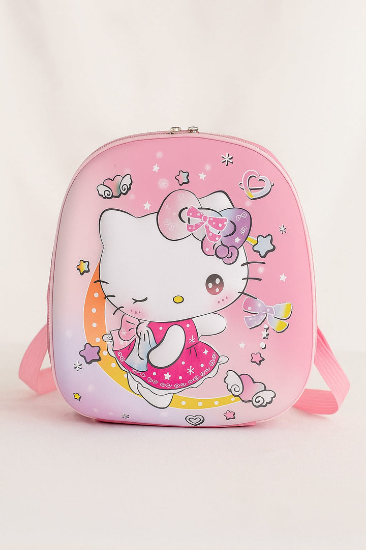 SUNSHINE BABY SCHOOL BAG MOON & RAINBOW KITTY PINK