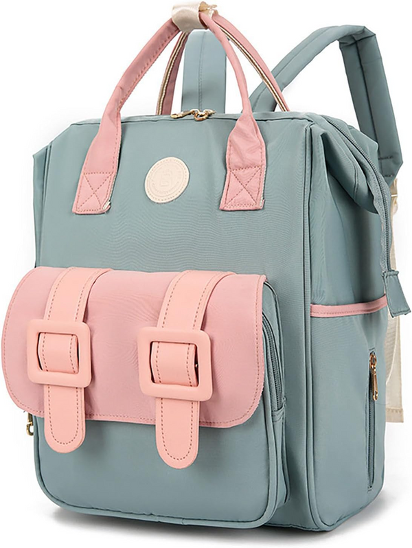 SUNSHINE BABY DIAPER BAG GREEN & PEACH