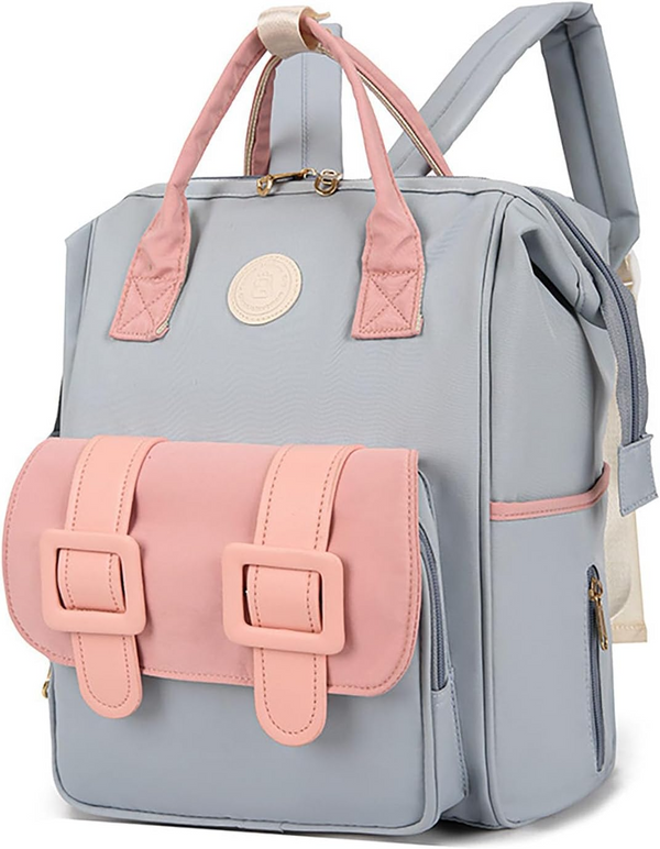 SUNSHINE BABY DIAPER BAG BLUE & PEACH