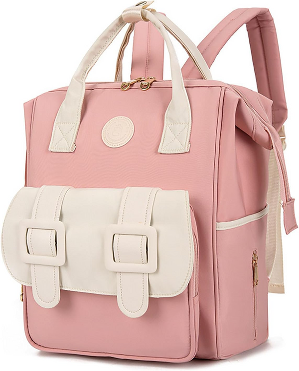 SUNSHINE BABY DIAPER BAG WHITE & PEACH