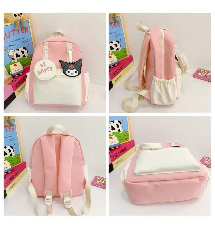 SUNSHINE KIDS SCHOOL BAG BE HAPPY RED