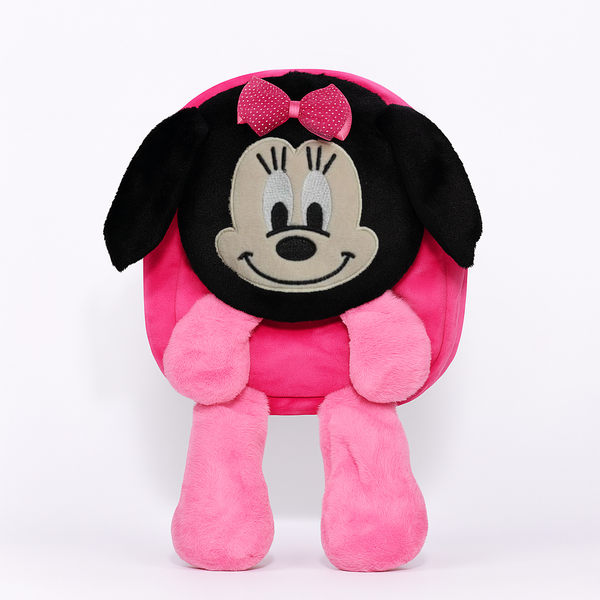 SUNSHINE BABY CHARACTER PLUSH BACKPACK MINNIE DARK PINK