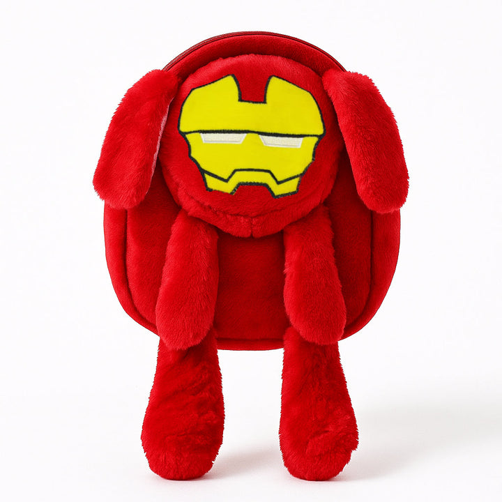 SUNSHINE BABY CHARACTER PLUSH BACKPACK IRONMAN RED