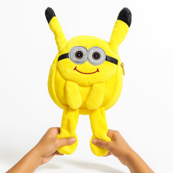 SUNSHINE BABY CHARACTER PLUSH BACKPACK MINION YELLOW