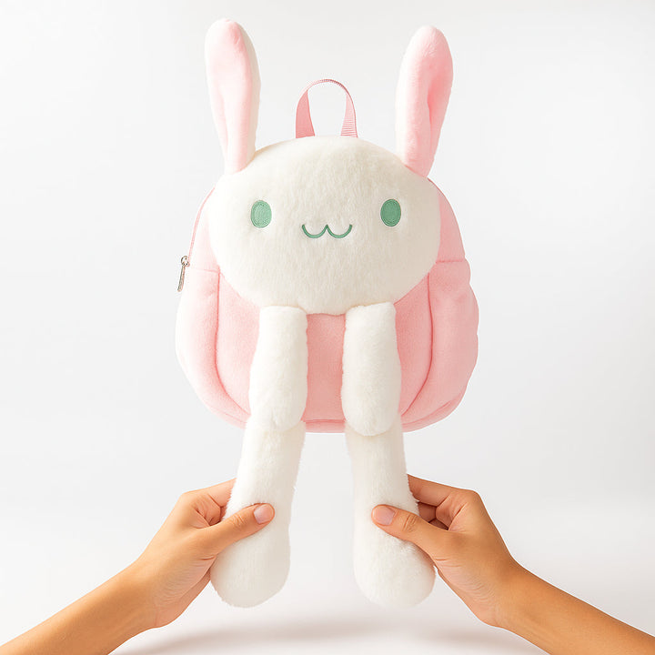 SUNSHINE BABY CHARACTER PLUSH BACKPACK KITTY PINK