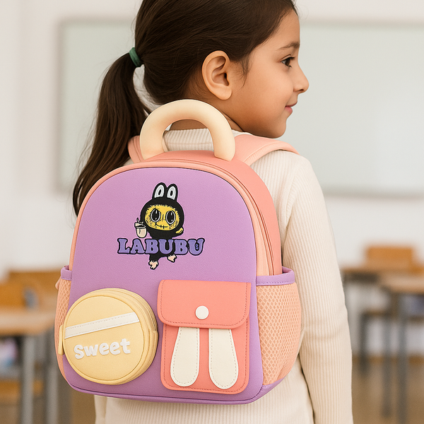 Kids Mini Backpack Labubu Pink - Sunshine