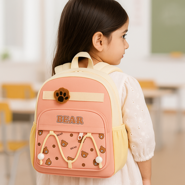 Kids Mini Backpack Bear Peach - Sunshine