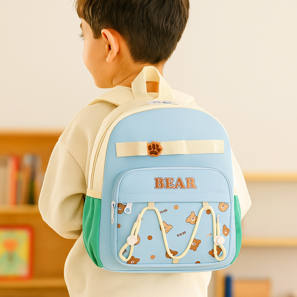 Kids Mini Backpack Bear Blue - Sunshine