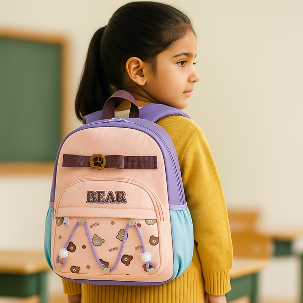 Kids Mini Backpack Bear Pink - Sunshine