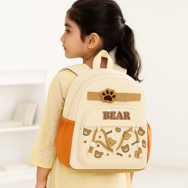 Kids Mini Backpack Bear Beige - Sunshine