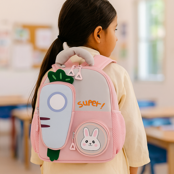 Kids Mini Backpack Super Rabbit Pink - Sunshine