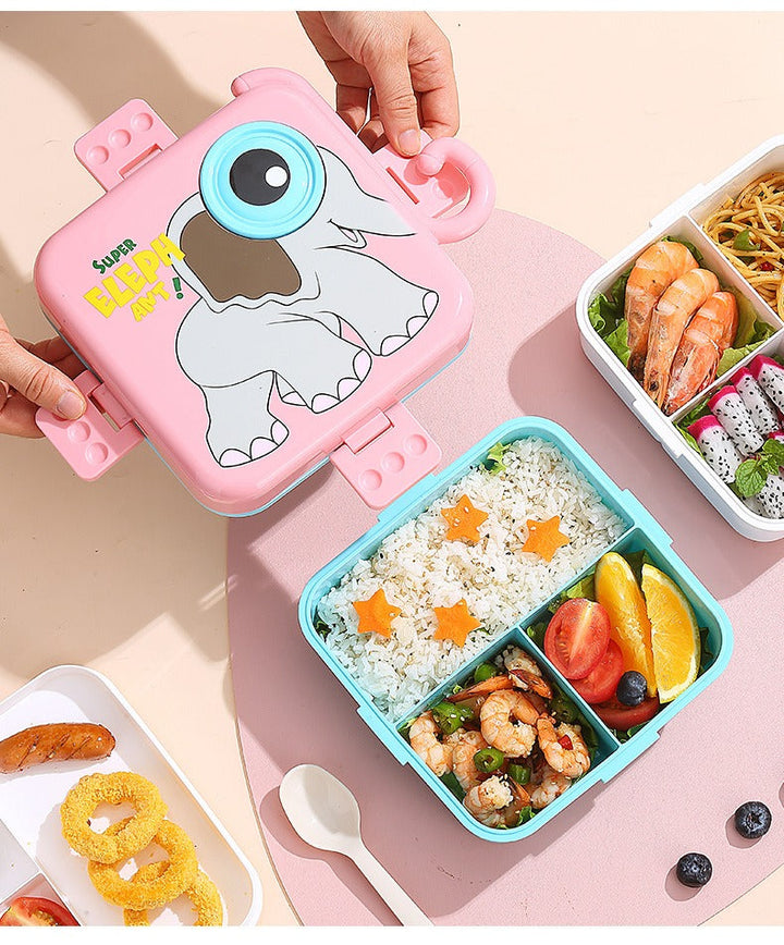 SUNSHINE KIDS SCHOOL LUNCH BOX SUPER ELEPHANT BLUE