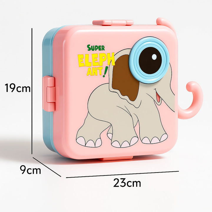 SUNSHINE KIDS SCHOOL LUNCH BOX SUPER ELEPHANT BLUE