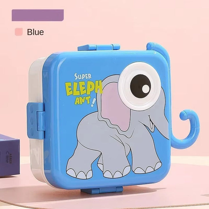 SUNSHINE KIDS SCHOOL LUNCH BOX SUPER ELEPHANT BLUE