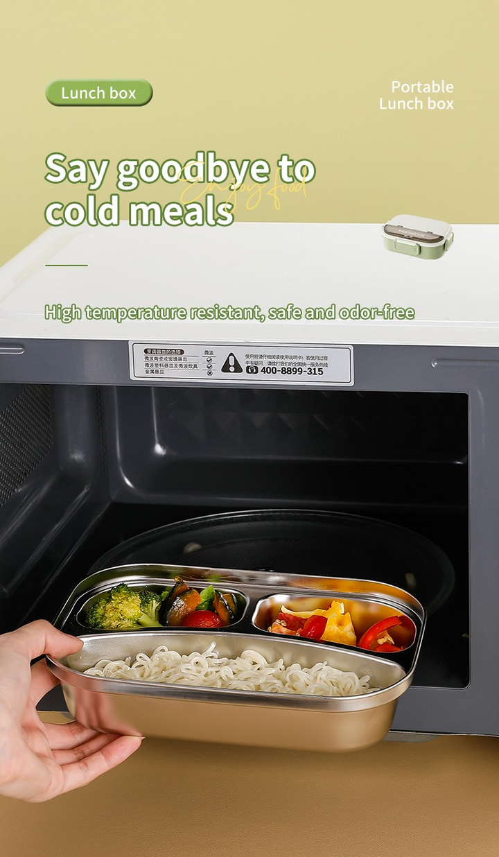 SSUNSHINE KIDS LUNCH BOX WITH SPOON SET PURPLE