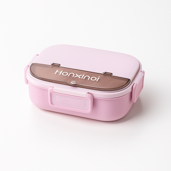 SSUNSHINE KIDS LUNCH BOX WITH SPOON SET PURPLE