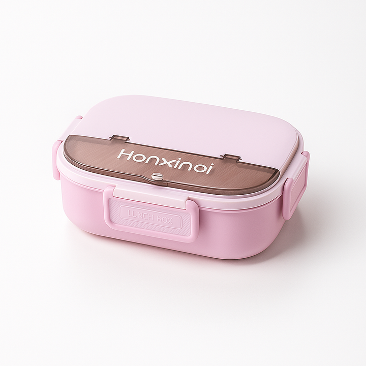 SSUNSHINE KIDS LUNCH BOX WITH SPOON SET PURPLE