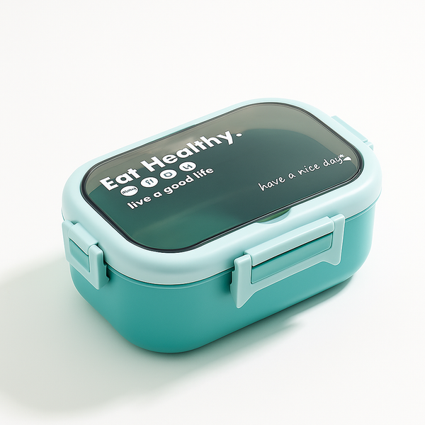 SUNSHINE KIDS STAINLESS STEEL INSULATED LUNCH BOX WITH SPOON SEA GREEN