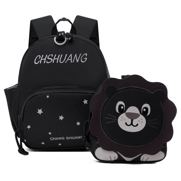 SUNSHINE KIDS MINI SCHOOL BAG LION BLACK
