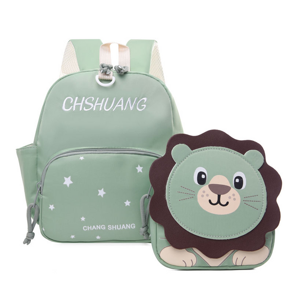 SUNSHINE KIDS MINI SCHOOL BAG LION GREEN