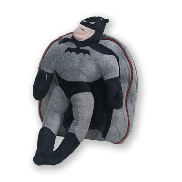 SUNSHINE BABY CHARACTER PLUSH BACKPACK BATMAN BLACK
