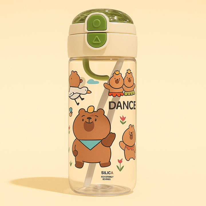 SUNSHINE BABY WATER BOTTLE COW GREEN YT-3196