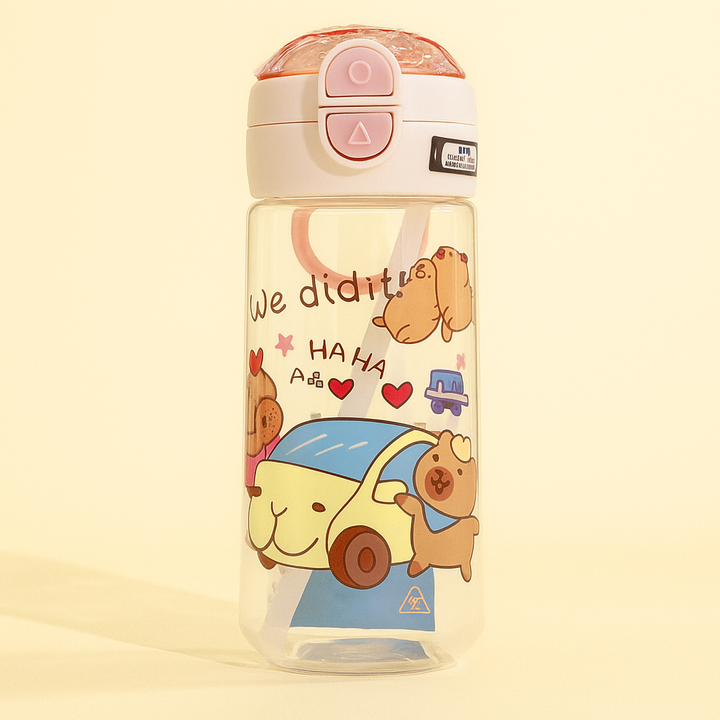 SUNSHINE BABY WATER BOTTLE COW PINK YT-3196