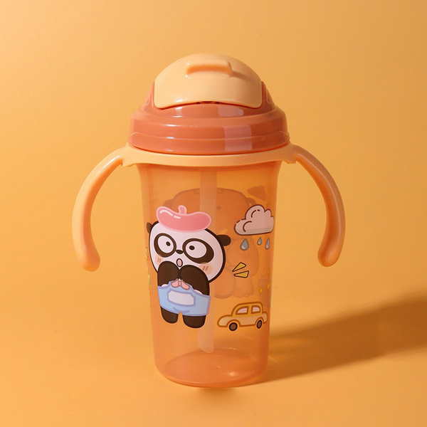 SUNSHINE BABY WATER BOTTLE PANDA & BEAR BROWN