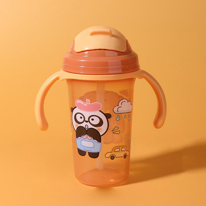 SUNSHINE BABY WATER BOTTLE PANDA & BEAR BROWN