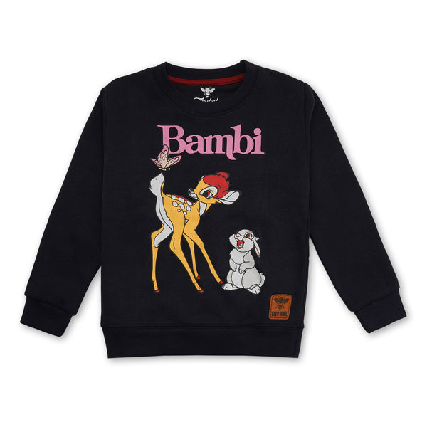 Little Star Kids Sweatshirt Bambi Black