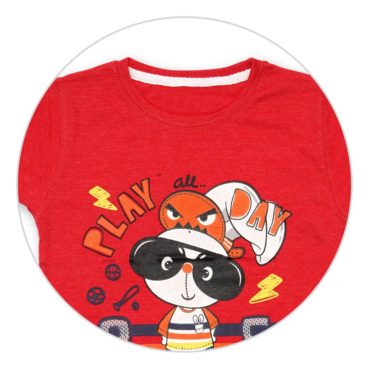 BLOOM BABY T-SHIRT H/S  PLAY DAY RED 9-10Y