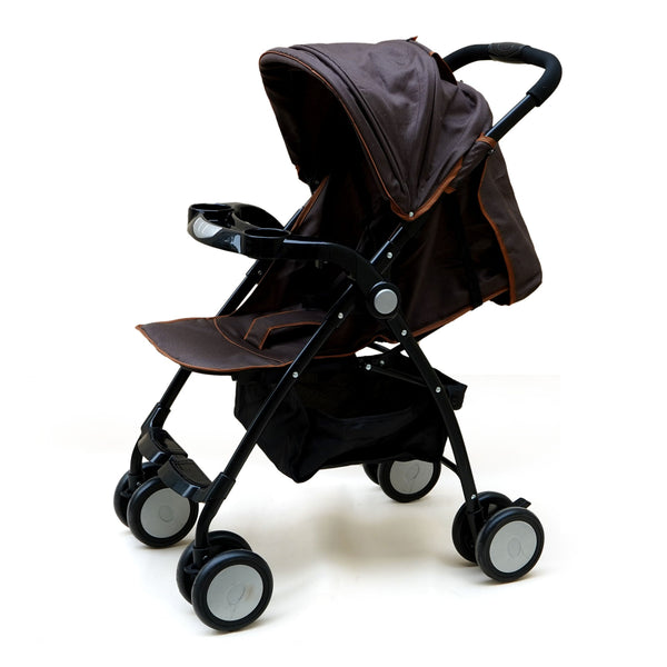 BLOOM BABY STROLLER BLACK AND BROWN