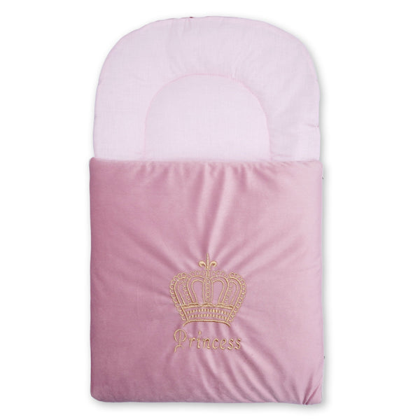Baby Velvet Carry Nest Princess Pink - Bloom Baby