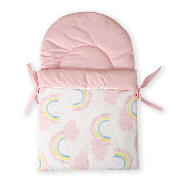BABY CARRY NEST CLOUD PINK AND WHITE - BLOOM BABY