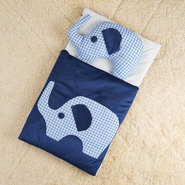 BLOOM BABY CARRY NEST ELEPHNAT BLUE