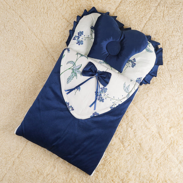 BLOOM BABY CARRY NEST BOW NAVY BLUE