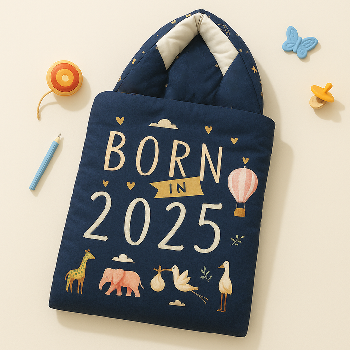 BABY CARRY NEST BORN IN 2025 NAVY BLUE - BLOOM BABY