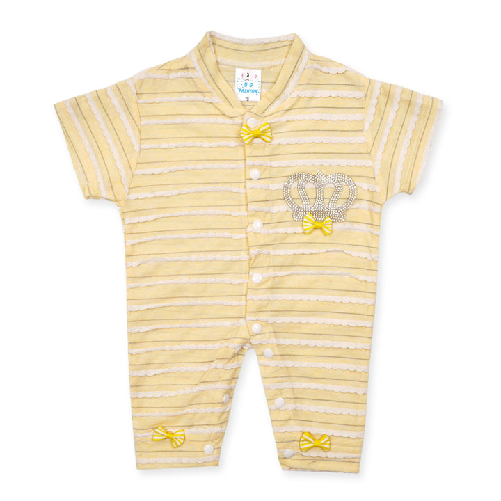 SUNSHINE BABY ROMPER PACK OF 3 STRIPES YELLOW L 6-9M