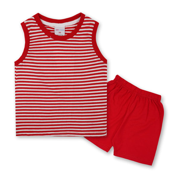 Kids Sandos Set Stripes Red - Mini Charm