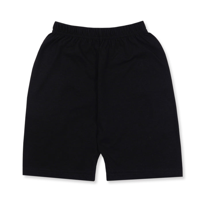 MINI CHARM KIDS SHORT & SANDO STRIPES BLACK  7-8Y