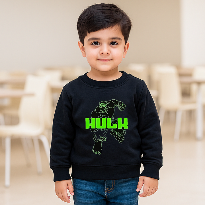 MINICHARM SWEATSHIRT HULK BLACK 7-8Y