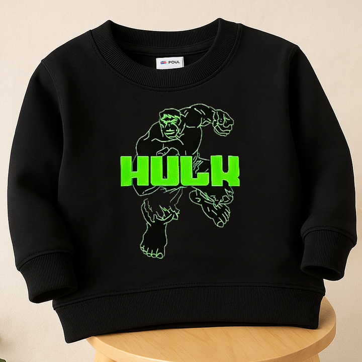 MINICHARM SWEATSHIRT HULK BLACK 7-8Y