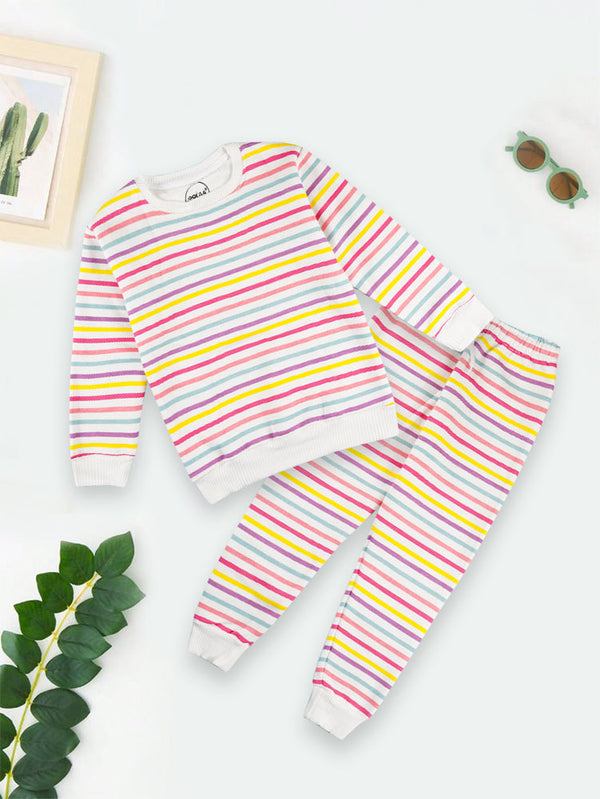 OOLAA KIDS TRACKSUIT STRIPES MULTICOLOR 7-8Y