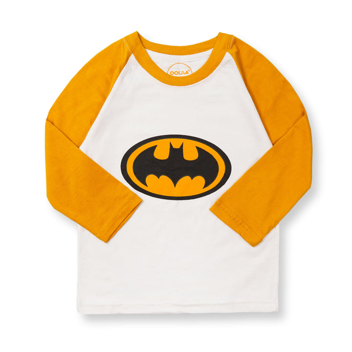 OOLAA KIDS PAJAMA SET BATMAN YELLOW (7-8)Y